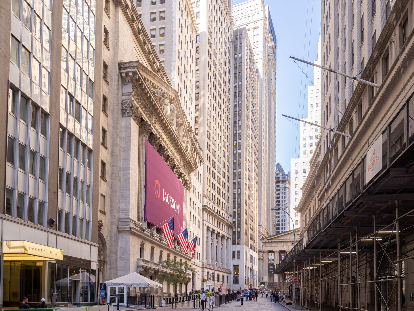 Wall Street and New York Stock Exchange